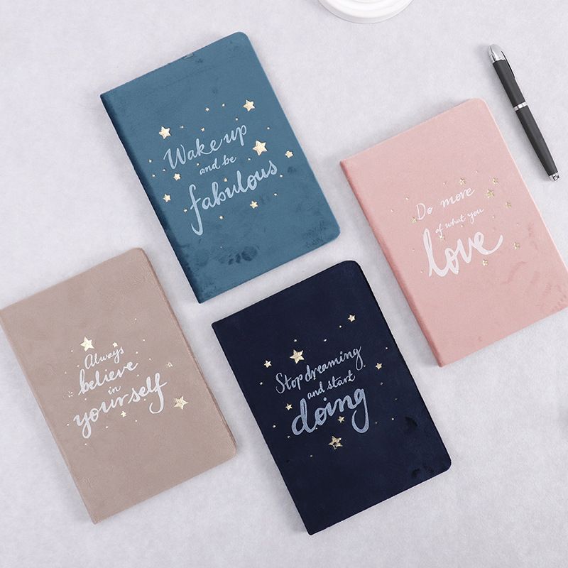 Combo 4 Sổ tay truyền động lực bìa nhung pha lê STA5CB_004