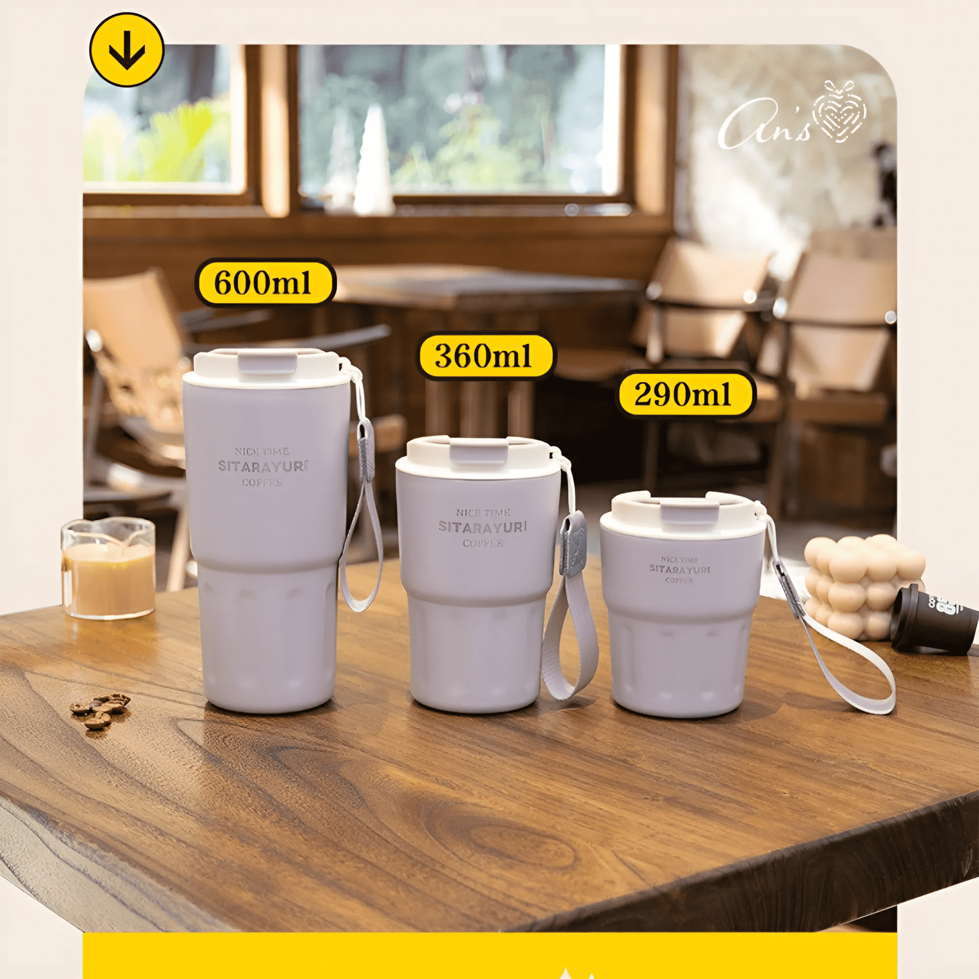 Ly giữ nhiệt in ấn thông điệp - Nhiều thiết kế BGN44_IN