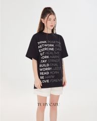 TUBYCATU | BLACK THINK TEE