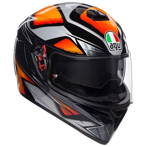 K-3 SV AGV E2205 MULTI ASIA3 LIQUEFY BLACK/ORANGE