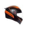 K1 AGV E2205 MULTI ASIA FIT WARMUP MATT BLACK/ORANGE