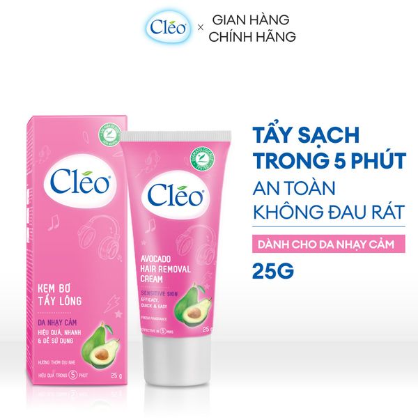 Kem Tẩy Lông Nách - Da Nhạy Cảm CLEO 25G/50G