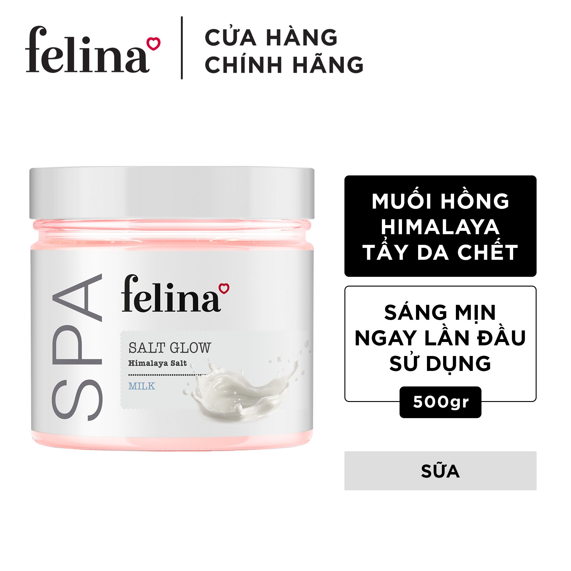 Muối tắm tẩy tế bào da chết tinh chất Sữa 500g