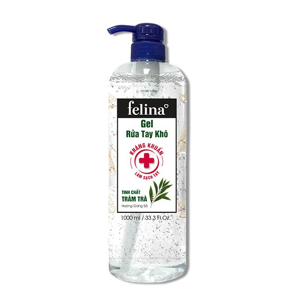 Gel rửa tay khô Felina 1000ml_Hương Gừng Sả