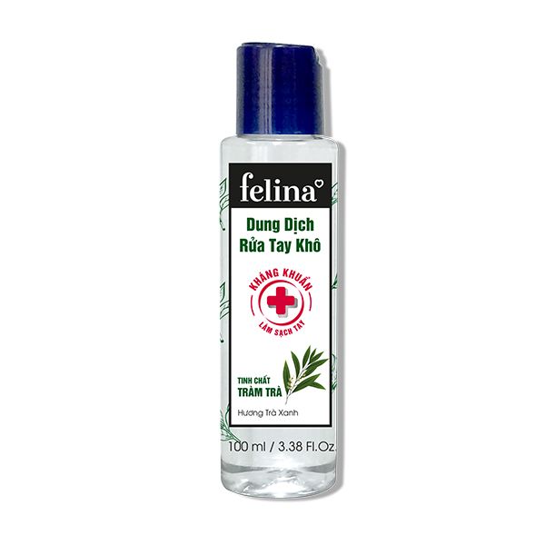 Nước rửa tay khô Felina 100ml_Hương Trà Xanh