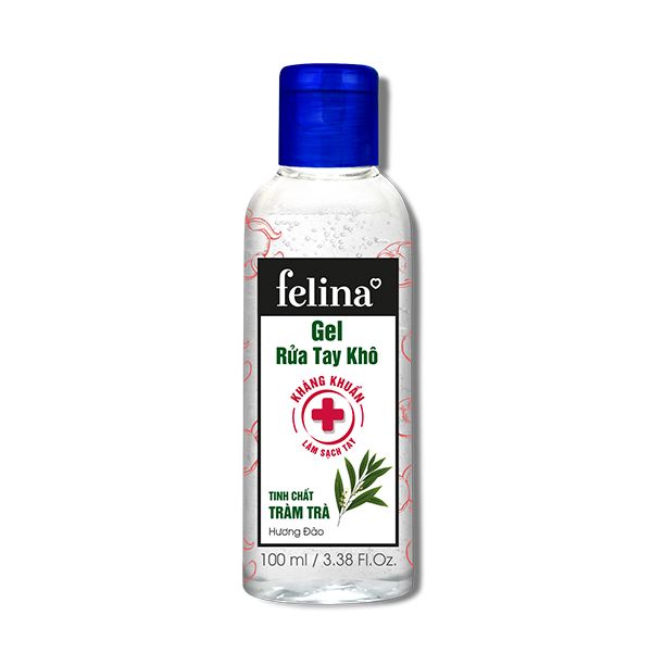 Gel rửa tay khô Felina 100ml_Hương Đào