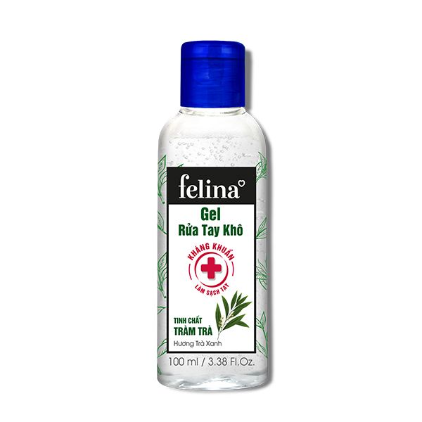 Gel rửa tay khô Felina 100ml_Hương Trà Xanh