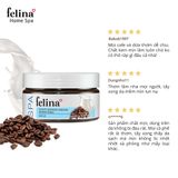  Kem tắm tẩy tế bào chết body Felina Home Spa 220g từ hạt cà phê và tinh chất sữa 