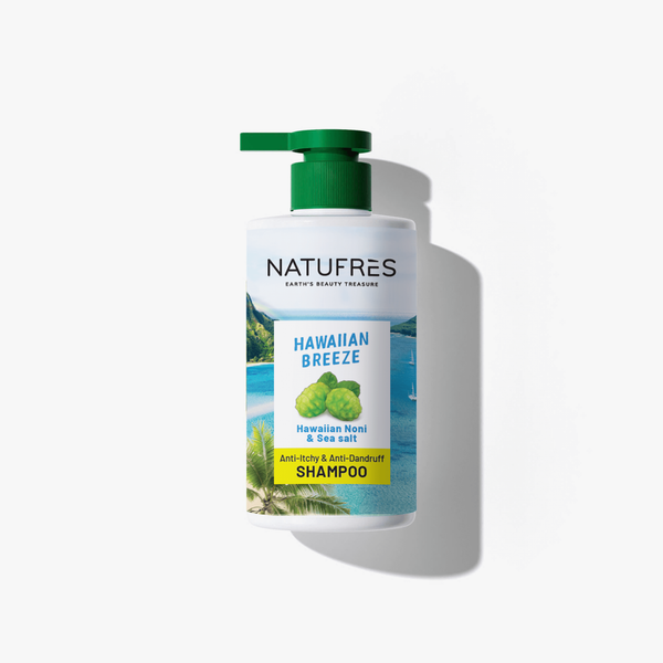 DẦU GỘI NATUFRES HAWAIIAN BREEZE - Muối biển và trái nhàu Hawaii