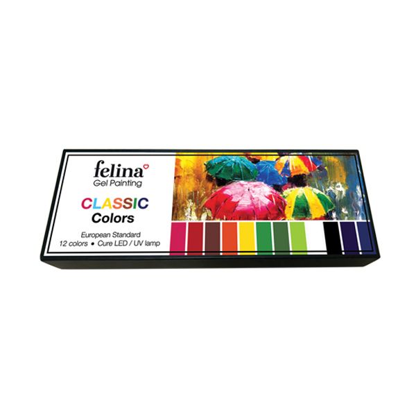 Gel vẽ Felina - 12 Màu Cơ Bản