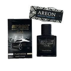 Nước hoa xe hơi cao cấp - Areon Car Perfume Platinum 50ml - Sang Trọng & The Mát