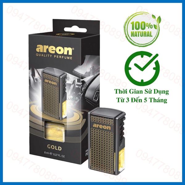 Nước hoa kẹp cửa gió ô tô hương Gold - Areon Sport Lux – Areon Official