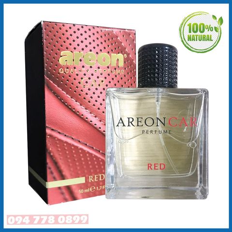 Nước hoa xe hơi cao cấp - Areon Car Perfume Red 50ml - Dịu Nhẹ & Tươi Mát