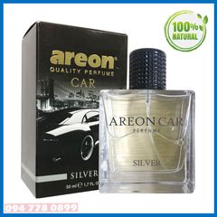 Nước hoa xe hơi cao cấp - Areon Car Perfume Silver 50ml - Sang Trọng & Ngọt Mát