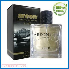 Nước hoa xe hơi cao cấp - Areon Car Perfume Gold 50ml - Sang Trọng & Nam Tính