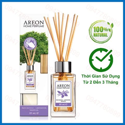 Nước hoa thơm phòng Areon Patchouli Lavender Vanilla ( Dịu Nhẹ - Bùi )