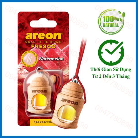 Tinh dầu treo ô tô Areon Presco Watermelon - hương Dưa Hấu ( Dịu Nhẹ - Ngọt Mát )