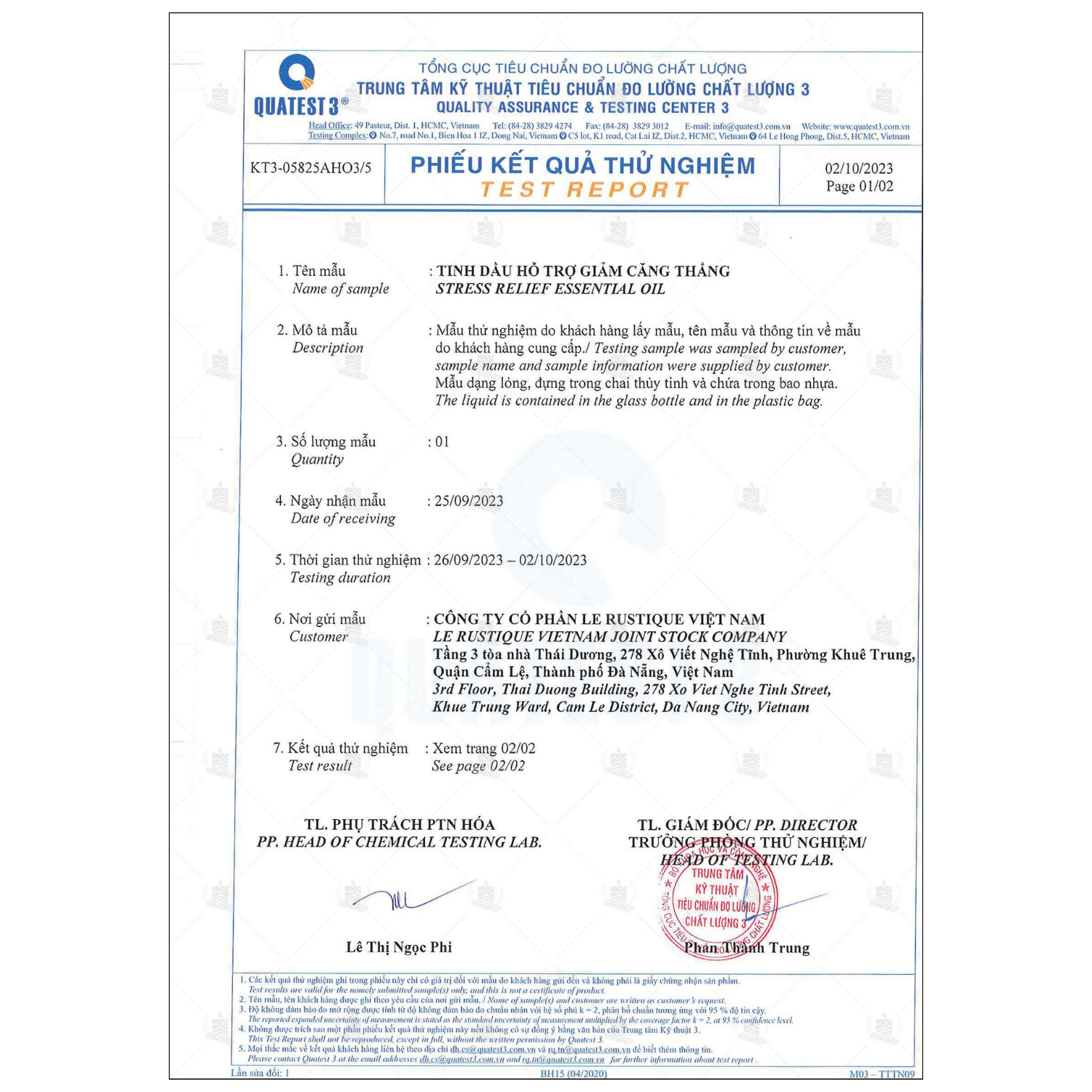 Tinh dầu khô hỗ trợ giảm căng thẳng