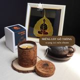 Lót Đế Gỗ Cho Nến Thơm - Gỗ Thông Tự Nhiên