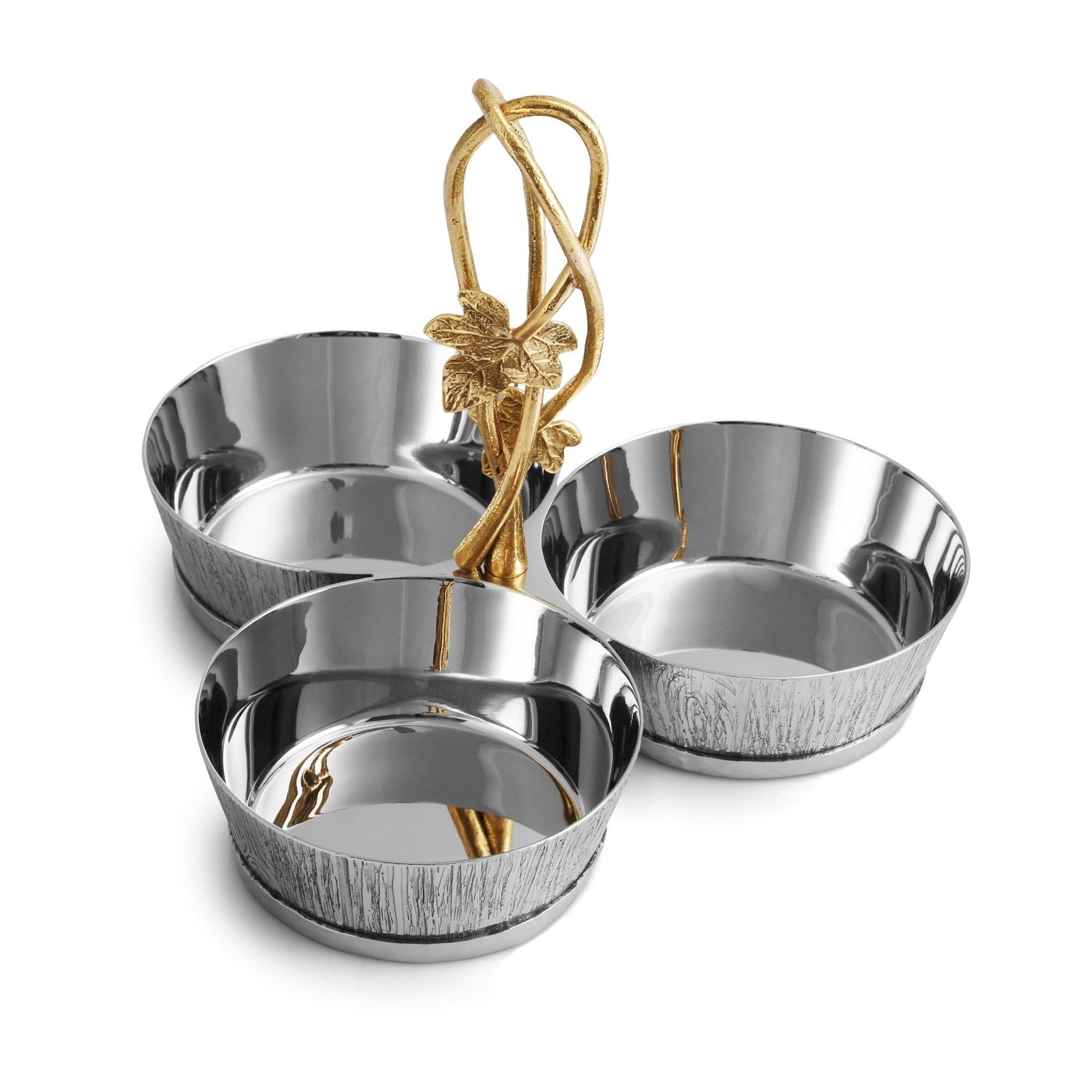 Bộ 3 dĩa, hoạ tiết lá Ivy & Oak