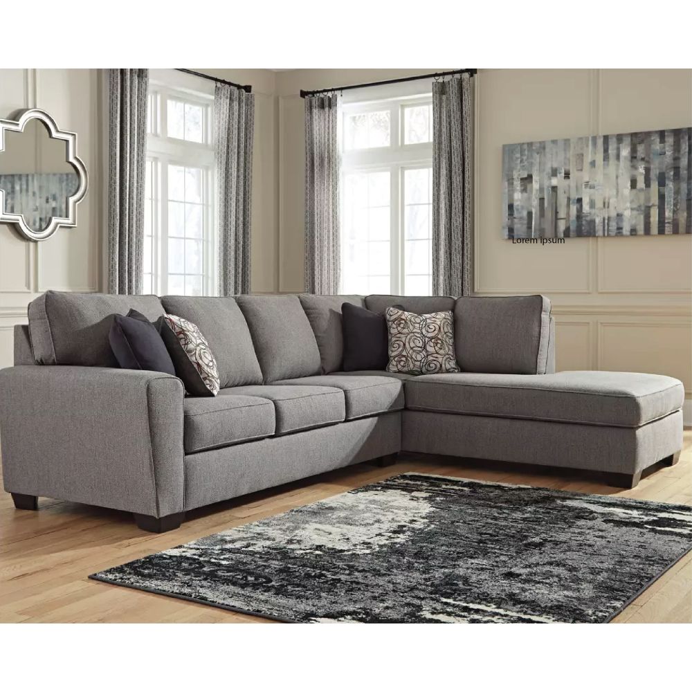 Sofa, Vải, Góc phải, màu Iron, Cont