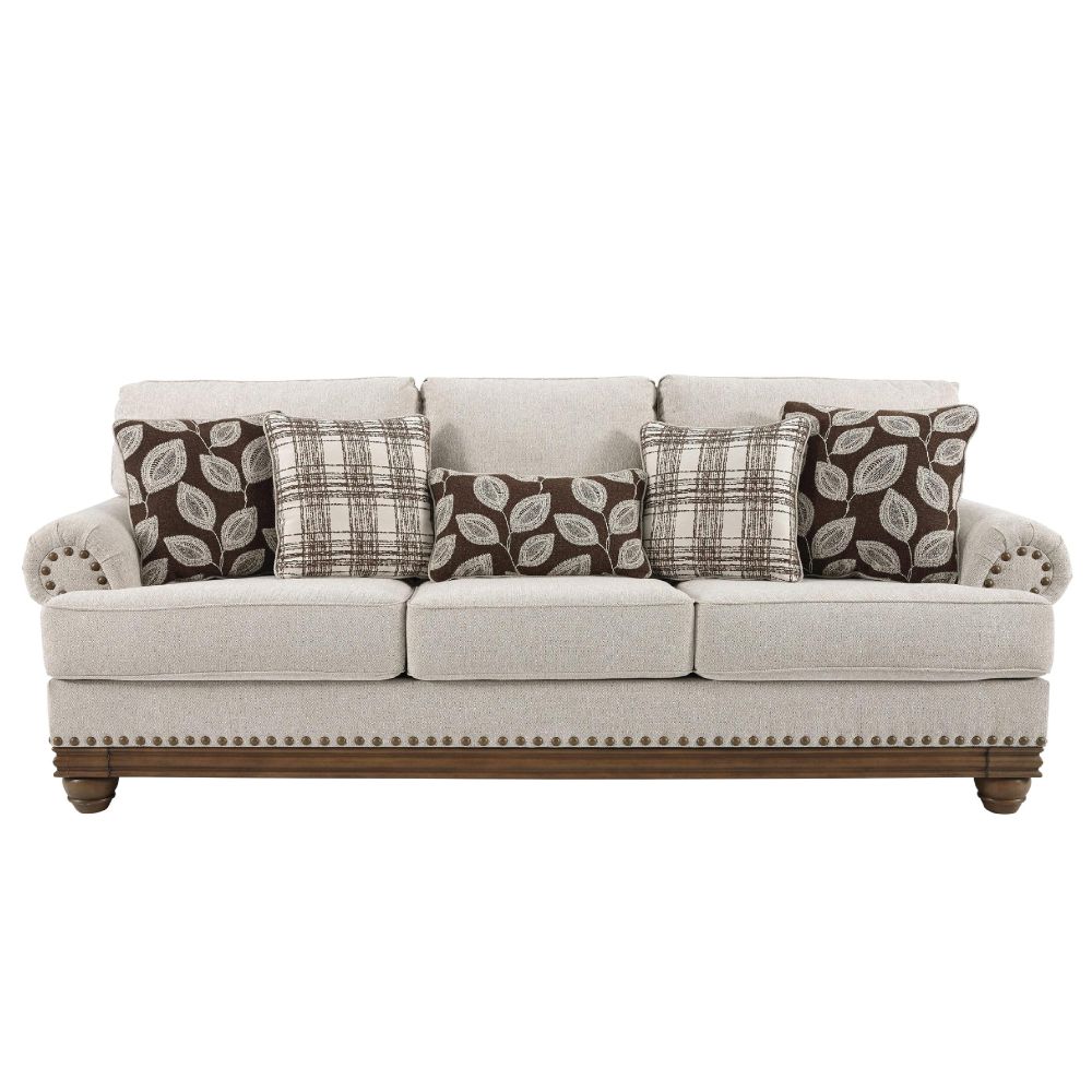 Sofa, vải, băng 3, màu Wheat, Tradi