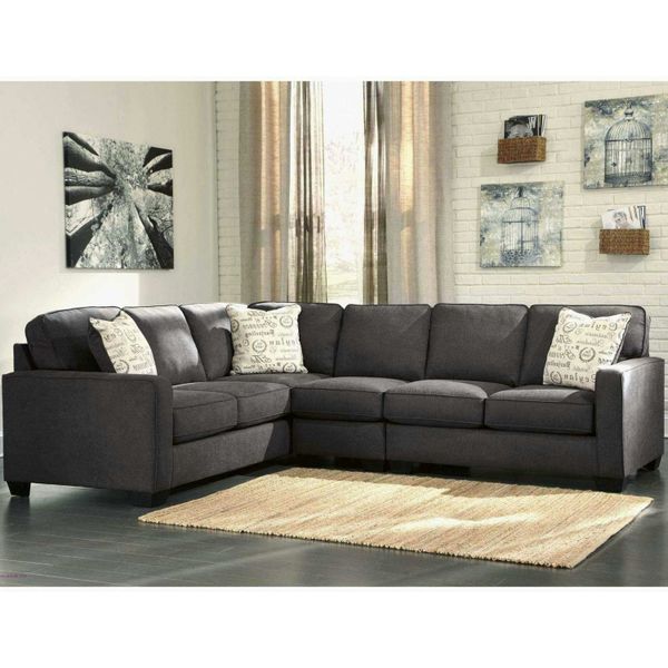 Sofa, Vải, góc phải nhìn vô, màu than, VIN