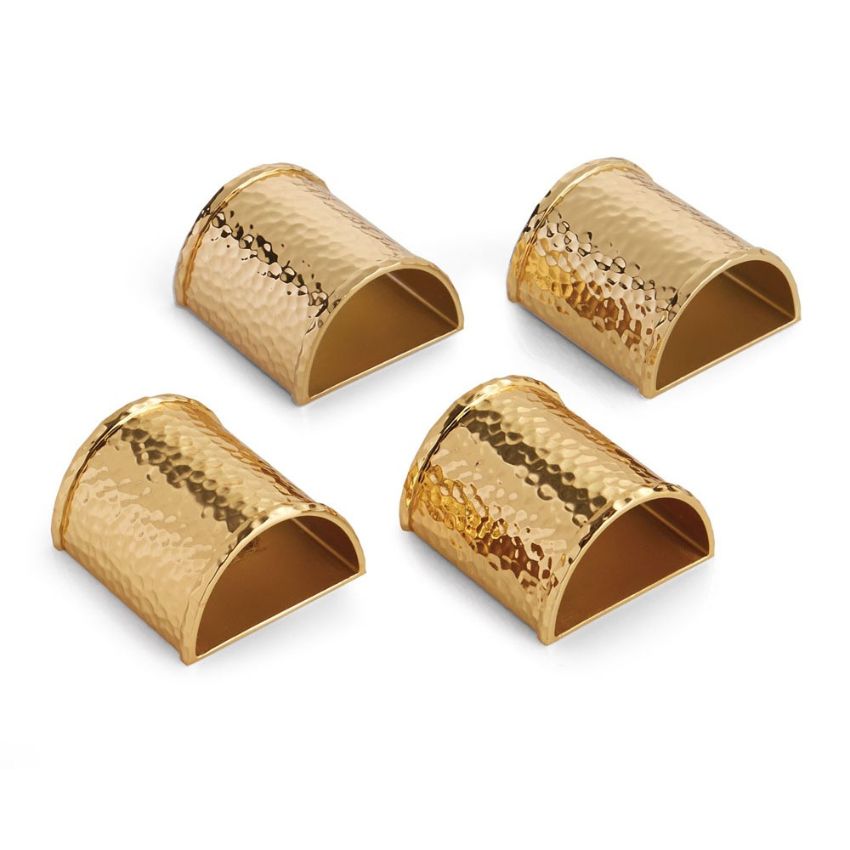 Nhẫn khăn ăn, vàng, 4 cái/bộ