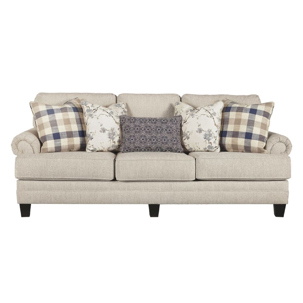 Sofa băng 3, vải, 2336.8mm W x 1016mm D x 1016mm H, linen, Vint