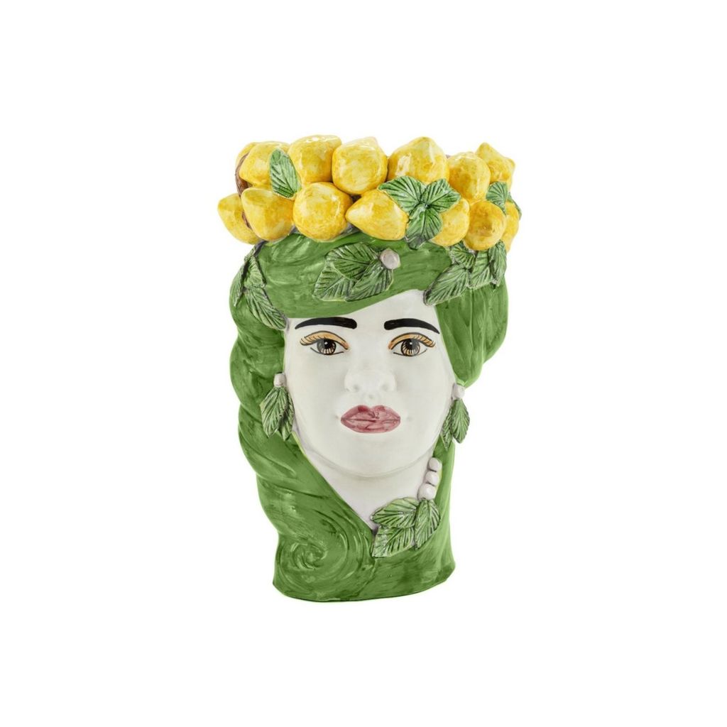  Bình hoa tượng đầu cô gái quả chanh MORO LEMON HEAD LADY 