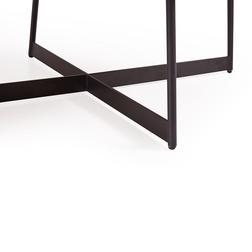 Bàn salon góc tròn 50*45, gỗ walnut