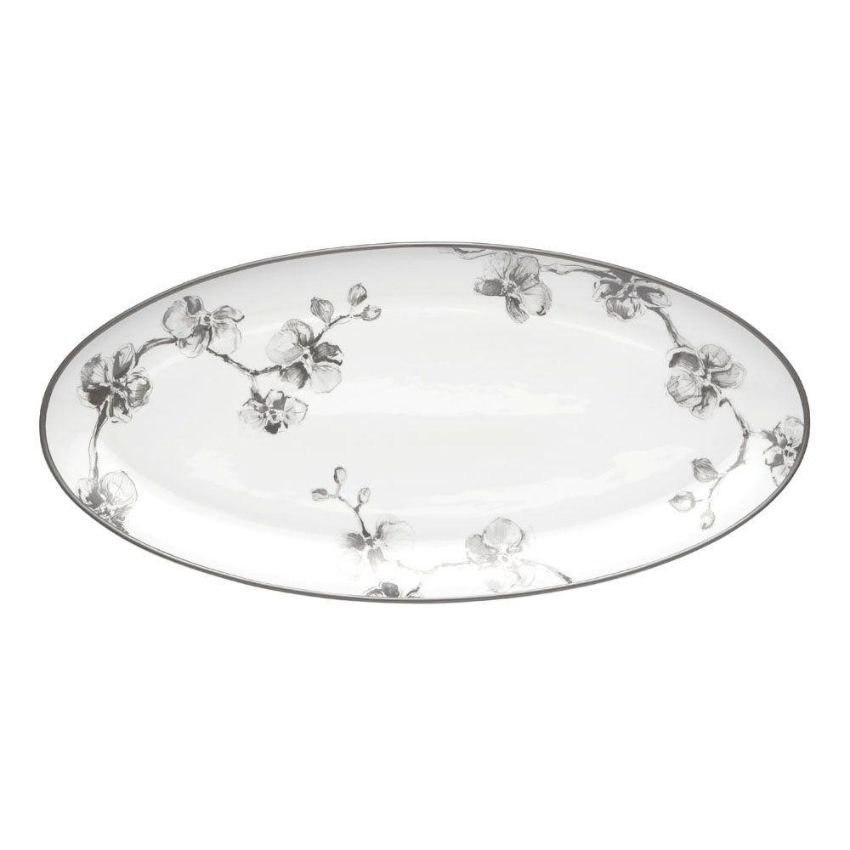 Dĩa Oval hoa lan