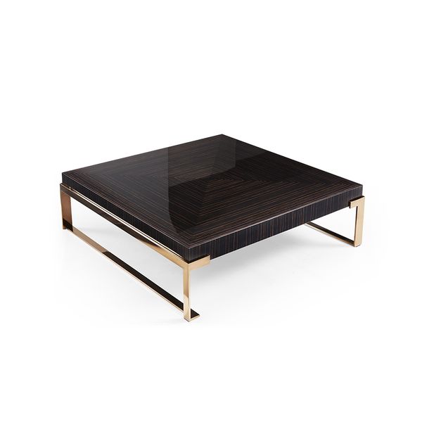 Bàn Salon Gỗ Veneer Mun Bóng Màu