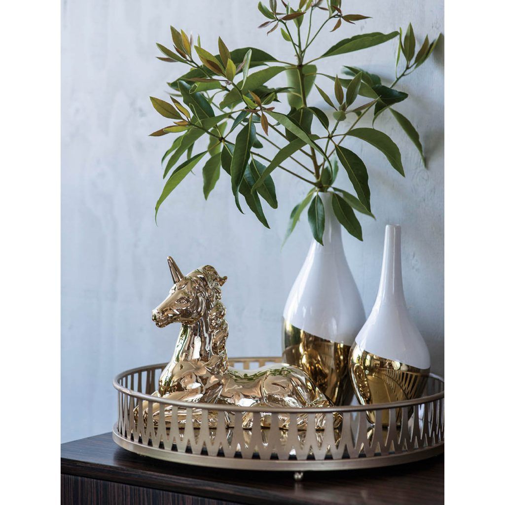 Khay tròn kiếng 46*46