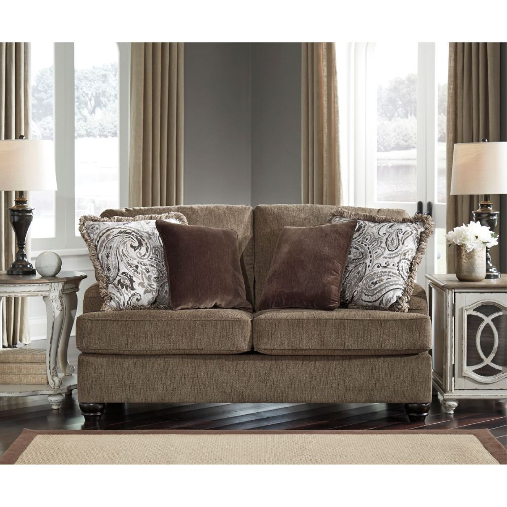 Sofa băng 2, vải, nâu, Tradi