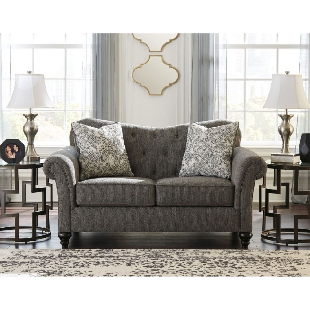Sofa băng 2, vải, màu Slate, Tradi