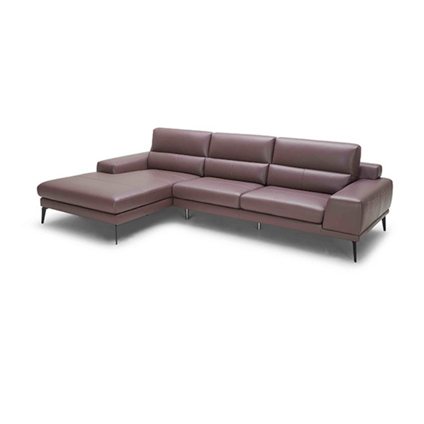 Sofa, Da 100%, góc phải, màu ruốc (NL5131)