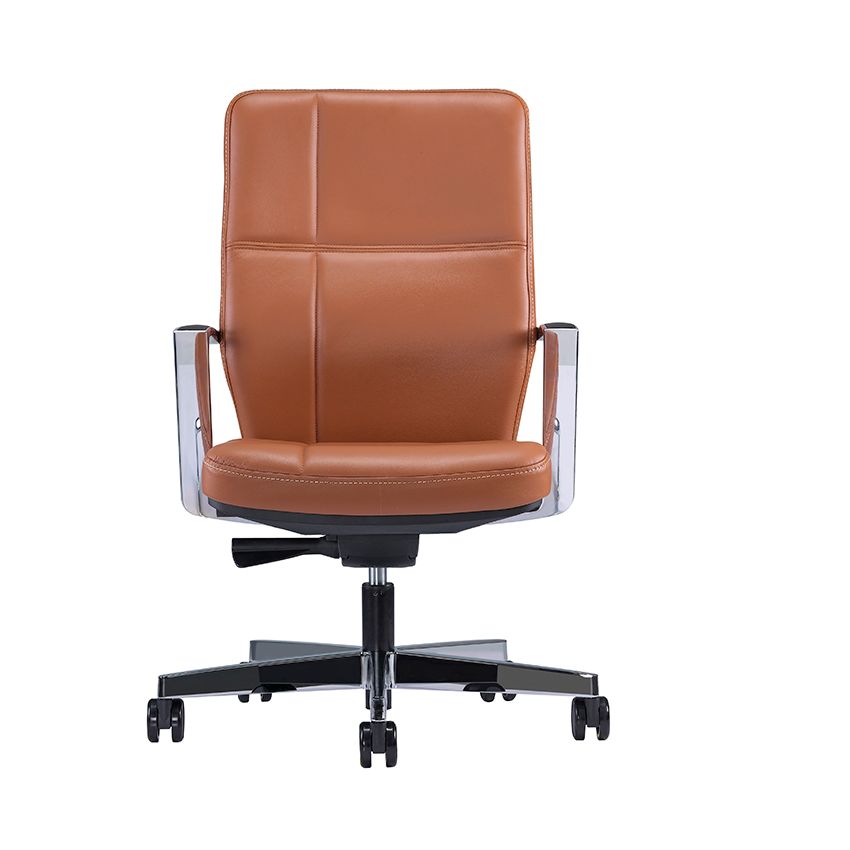Ghế VP lưng vừa, PU,Vàng Bò 169