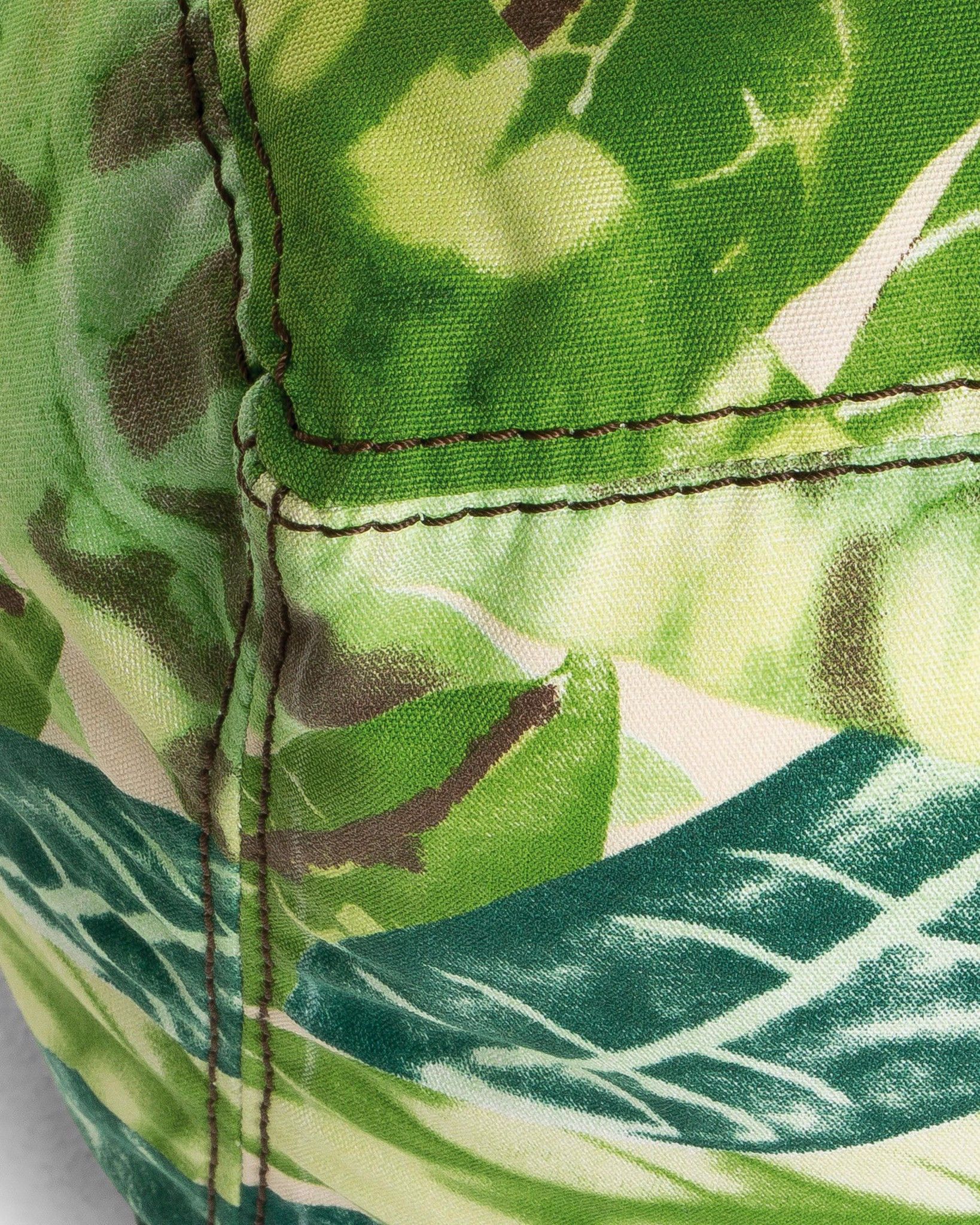 Gối TROPICAL, 50*50cm, vải nhiều màu xanh lá và nâu