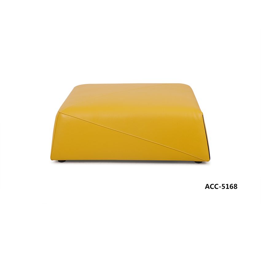 Đôn salon,100% Da, màu NC-303E Vàng Sunflower
