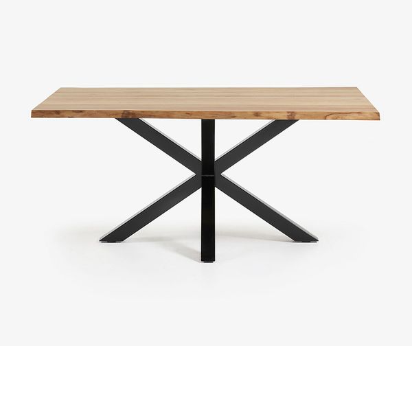 Bàn ăn ARYA, 180*100cm, màu đen, gỗ sồi