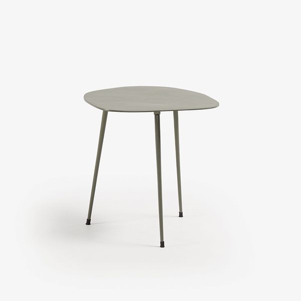 Bàn cafe ROTARY, 44*40cm, kim loại màu xanh