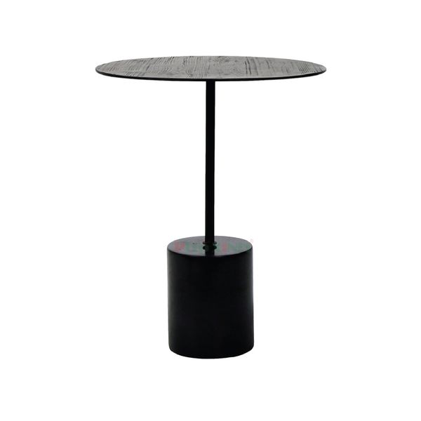 Bàn Salon Brasil Góc Tròn Mặt Black Chân Đá Mable Đen