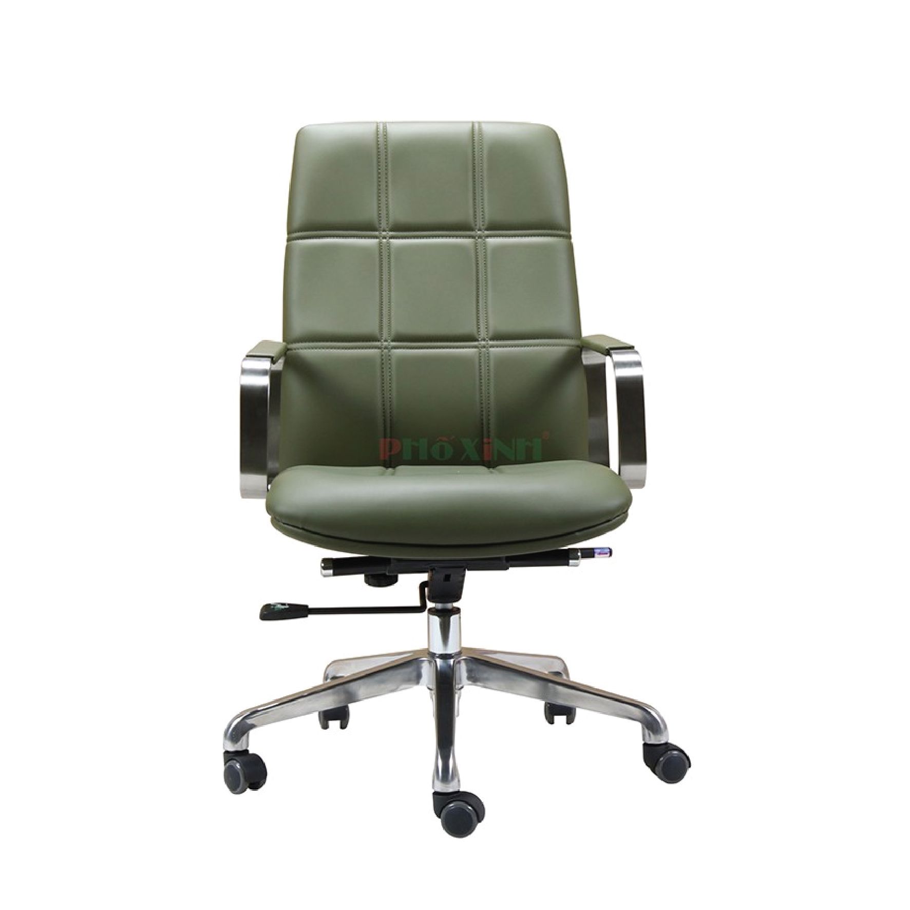 Ghế VP, lưng thấp, Xanh lá đậm