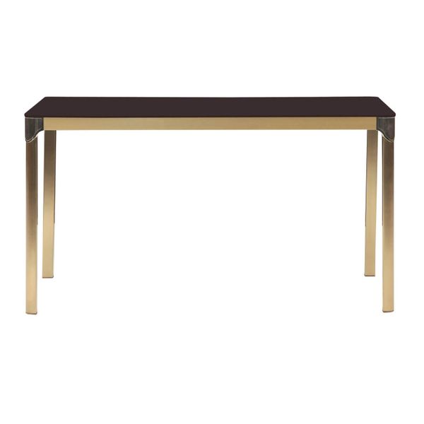 Bàn ăn, mặt kiếng màu cà phê, chống trầy xước, chân inox