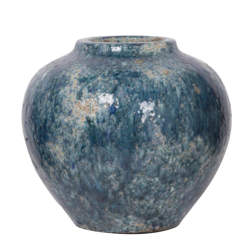 Bình, Sứ, X.dương Nhỏ, 25 X 25 X 23cm, TRAD