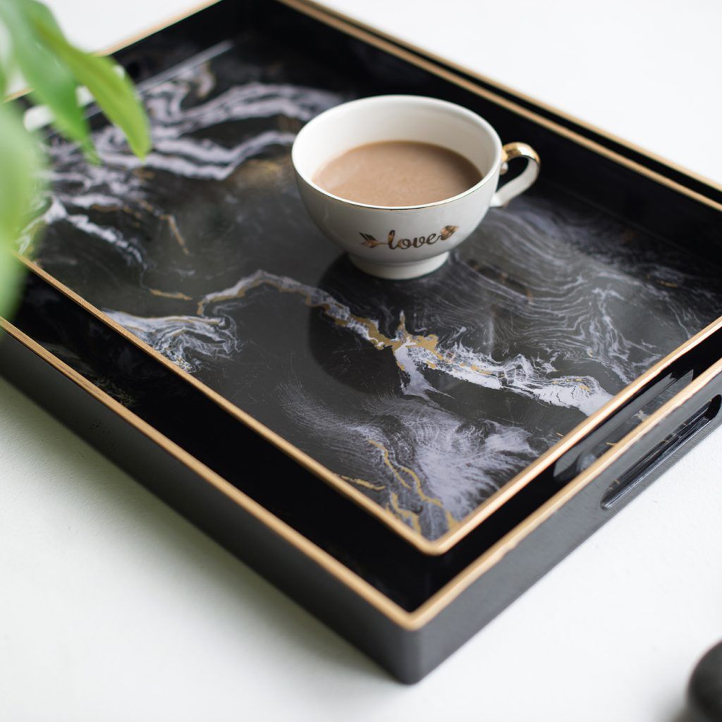 Khay đá, chữ nhật, Đen (2 cái/1 bộ)
