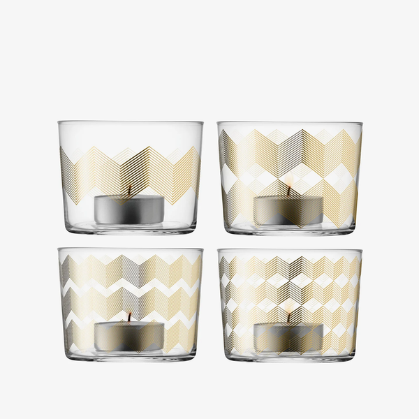 Set 4 cốc đựng nến CHEVRON