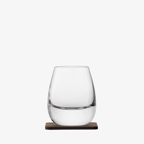 Set ly rượu whisky ISLAY & lót ly bằng gỗ WALNUT