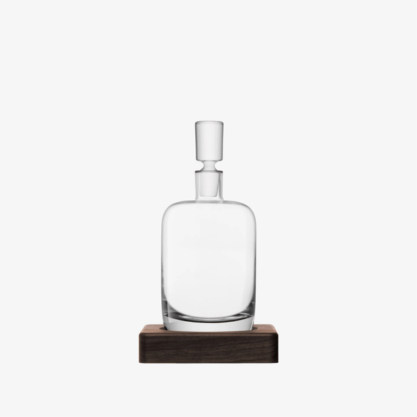 Set bình đựng rượu whisky RENFREW & miếng lót gỗ Walnut